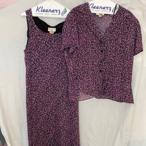 Studio I sleeveless dress w/cover-up HOST PICK